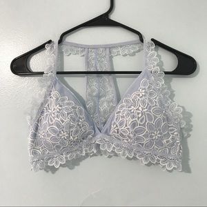 Aerie Light Blue Lace Bralette